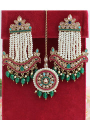 Amanaya Earrings & Tikka-Multicolor