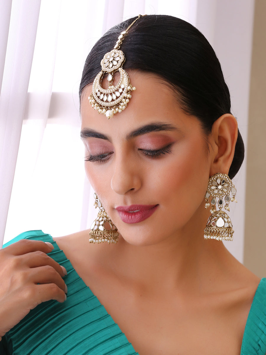 Jaipur Earrings Tikka Set – MAHARANI