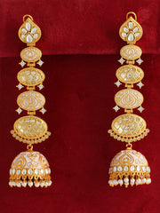 Sabhyta Jhumka Earrings-Pastel Pink