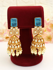 Multan Jhumka Earrings-Turquoise