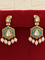 Sikkim Earrings-Aqua