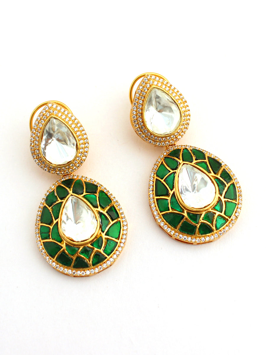 Nabhya Earrings-Green