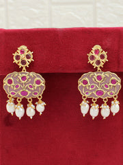 Shefali Earrings-Pastel Pink
