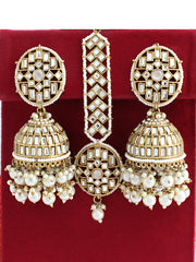 Chetna Earrings & Tikka-Ivory