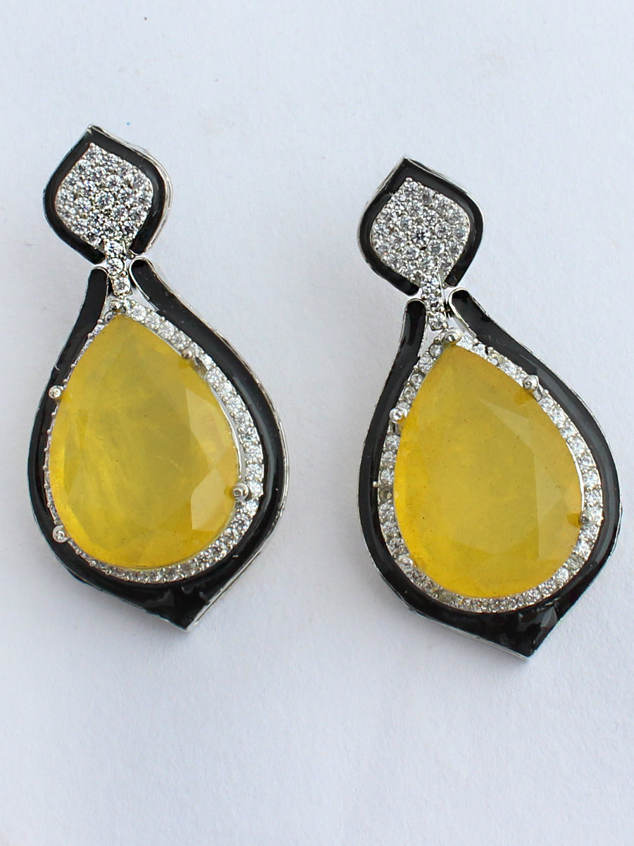 Romaina Earrings-Yellow