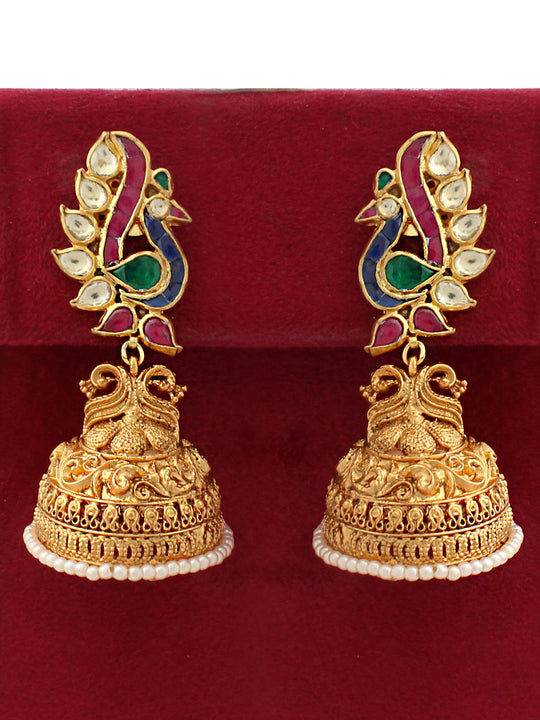 Chennai Jhumka Earrings-Multicolor