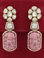 Mihika Earrings-Pastel pink