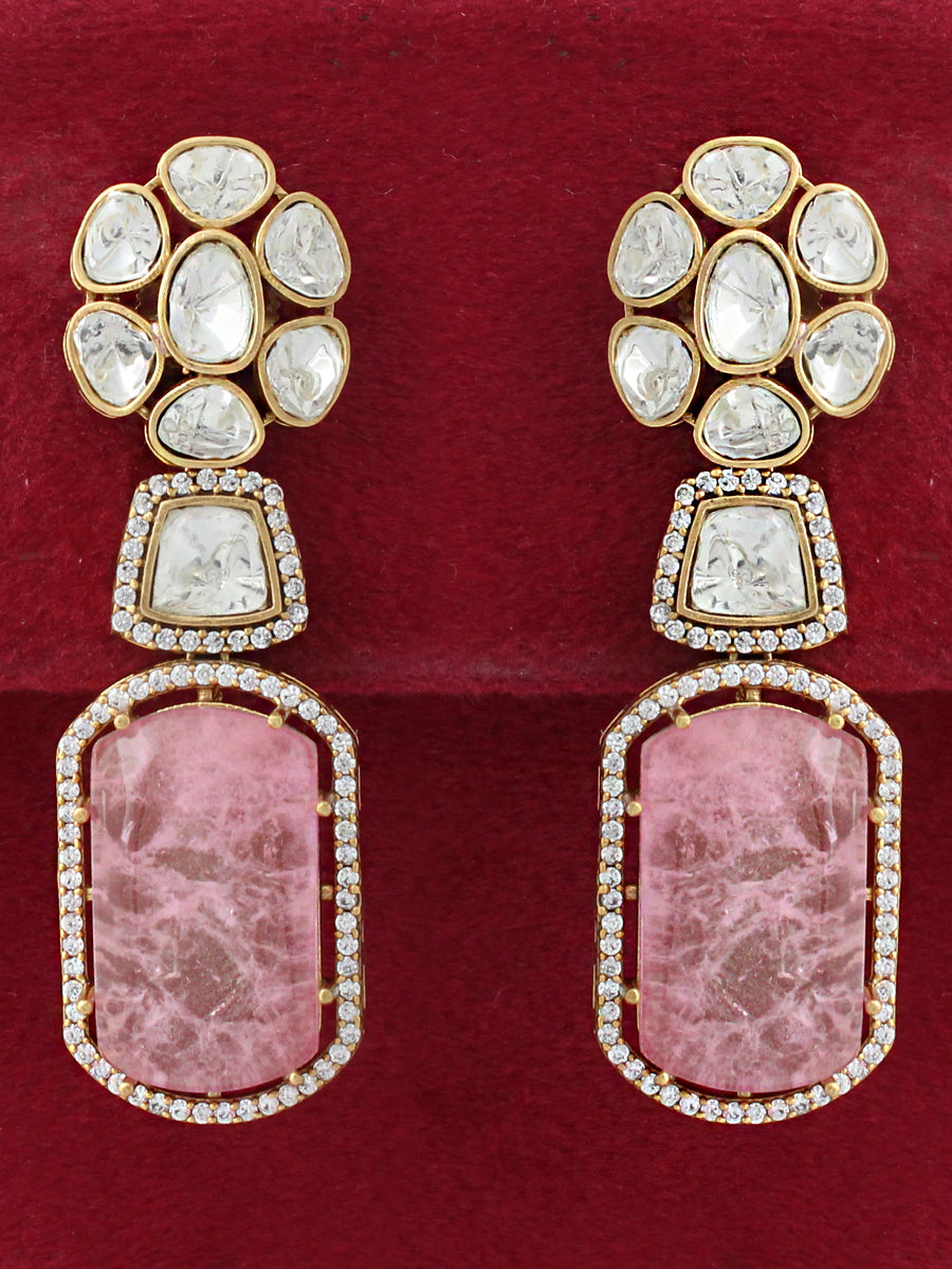 Mihika Earrings-Pastel pink