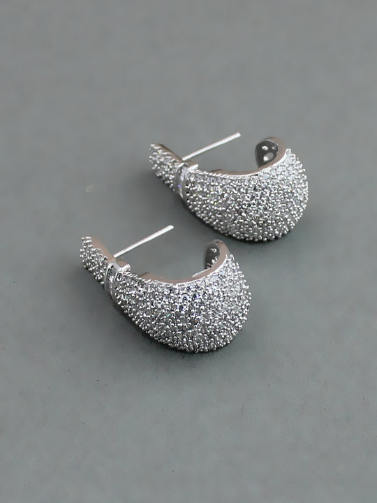 Ahana Earrings-Silver