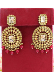 Aashi Earrings-Maroon