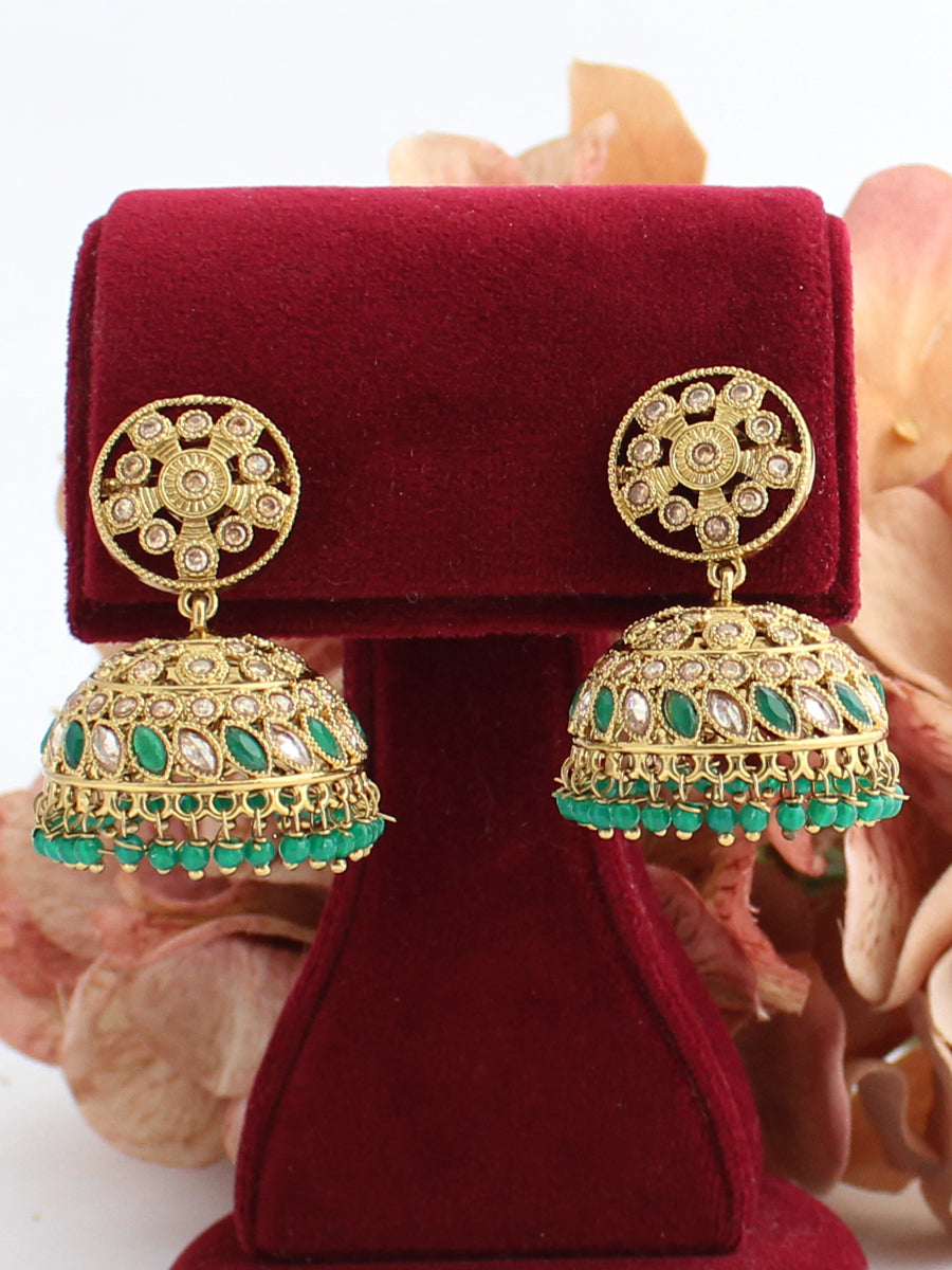 Aditi Earrings-Green