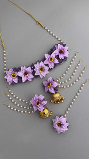 Akansha Floral Necklace Set