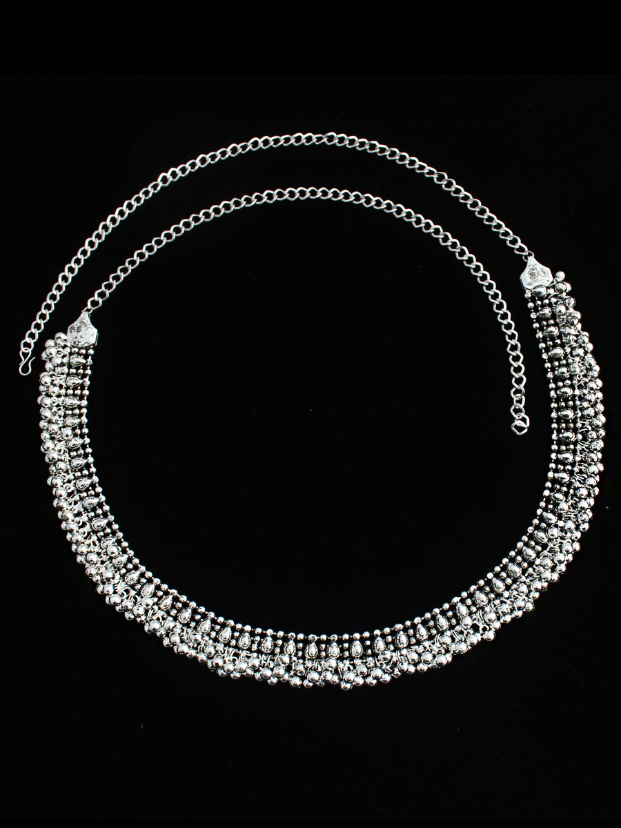 Maitri Waist Chain-Antique Silver
