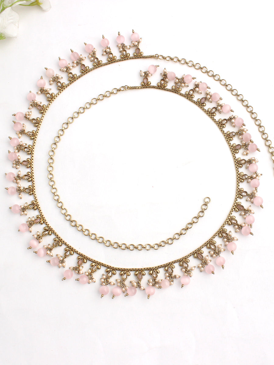 Chetna Waist Chain - Pastel Pink