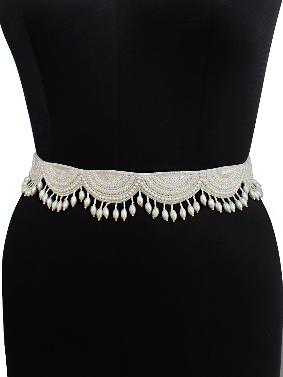 Anisha Waist Chain-Pearl