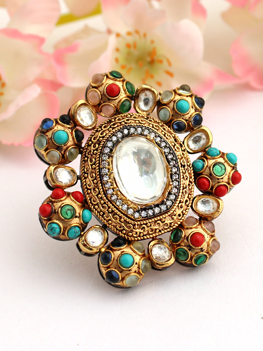 Chitrangada Ring-Multicolor