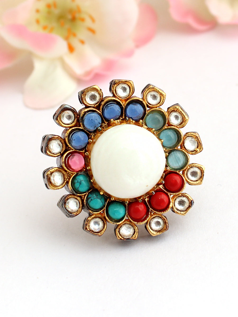 Gayatri Ring-Multicolor