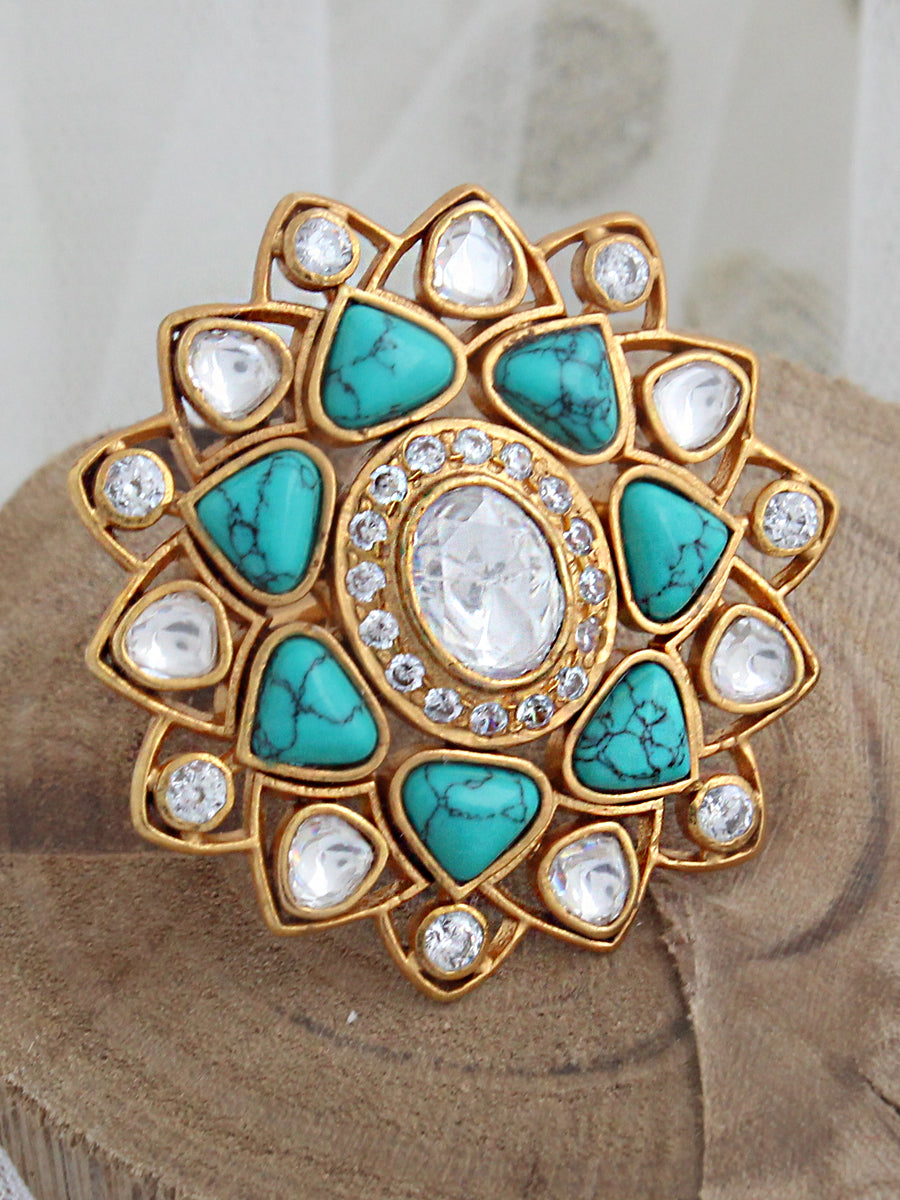 Lekha Ring-Turquoise