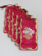 Pack of 5 Pc Handmade Shagun Gift Money Envelopes-Pink