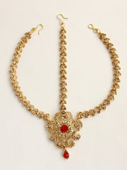 Nigaar Mathapatti Headpiece-Red