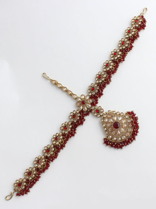 Chetna Sheeshphool Mathapatti-Maroon