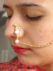 Shivika Nose Ring-White