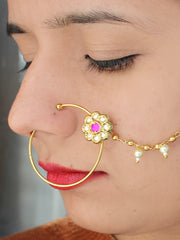 Shibani Nose Ring-Hot Pink