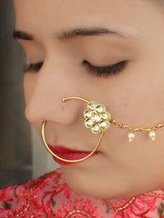 Shivali Nose Ring-White
