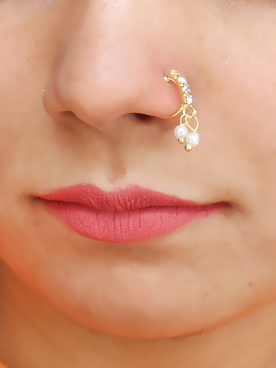Selective Focus Close-up Portrait Photo of Indian Woman With Nose Ring  Posing By Tree · Free Stock Photo
