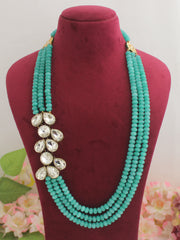 Rashita Layered Necklace-Turquoise