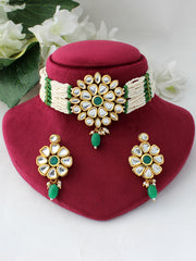 Vedika Necklace Set-Green