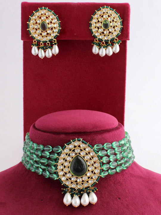 Riva Necklace Set-Green