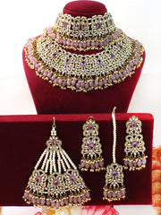 Shahida Necklace Set-lavender