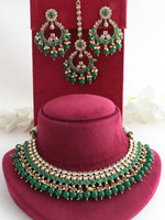 Jiya Necklace Set-Green