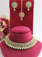 Drisha Necklace Set - Mint Green