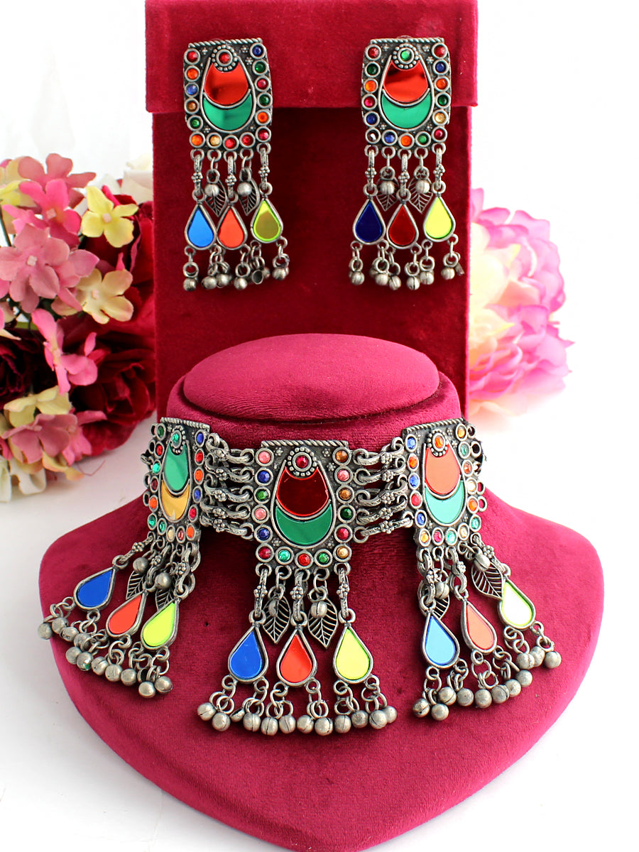 Yashna Necklace Set-Multicolor