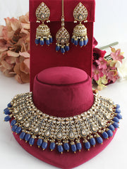 Suhana Necklace Set-Blue