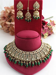 Suhana Necklace Set-Green