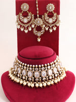 Akansha Necklace Set-Pearl