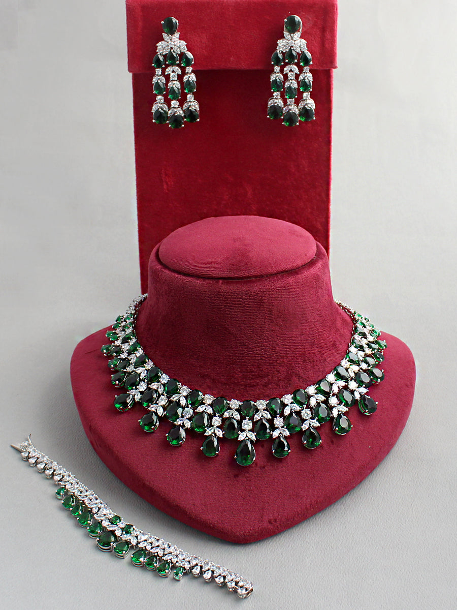 Romania Necklace Set-Green