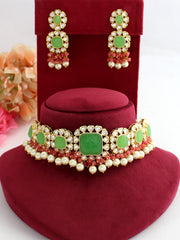 Nida Necklace Set-Mint Green