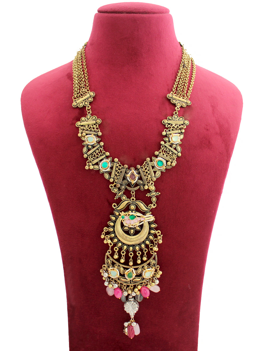 Payal Necklace-Multicolor