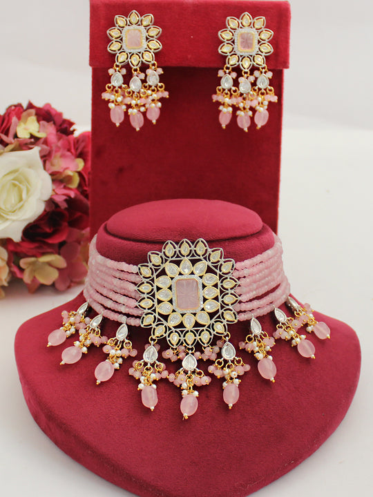 Kaya Necklace Set-Pastel Pink