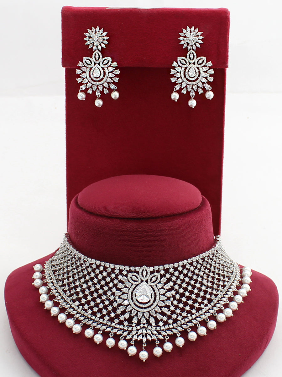 Alaska Necklace Set-Silver