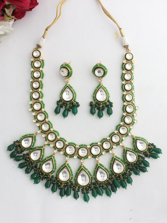 Shivika Necklace Set - Green