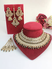 Azeen Necklace Set - Black