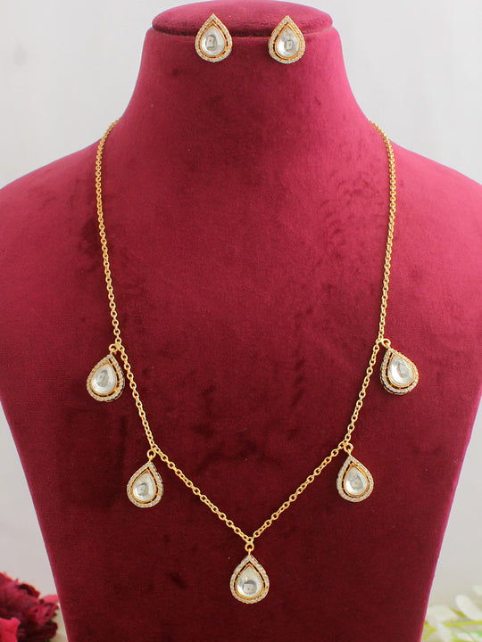 Maya Chain Necklace Set-Golden