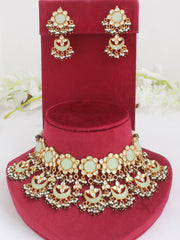 Anvita Necklace Set-Mint Green