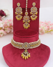 Revti Necklace set-Yellow