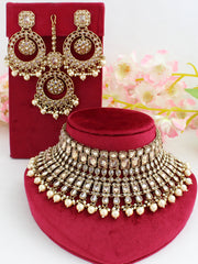 Krutika Necklace Set-Golden